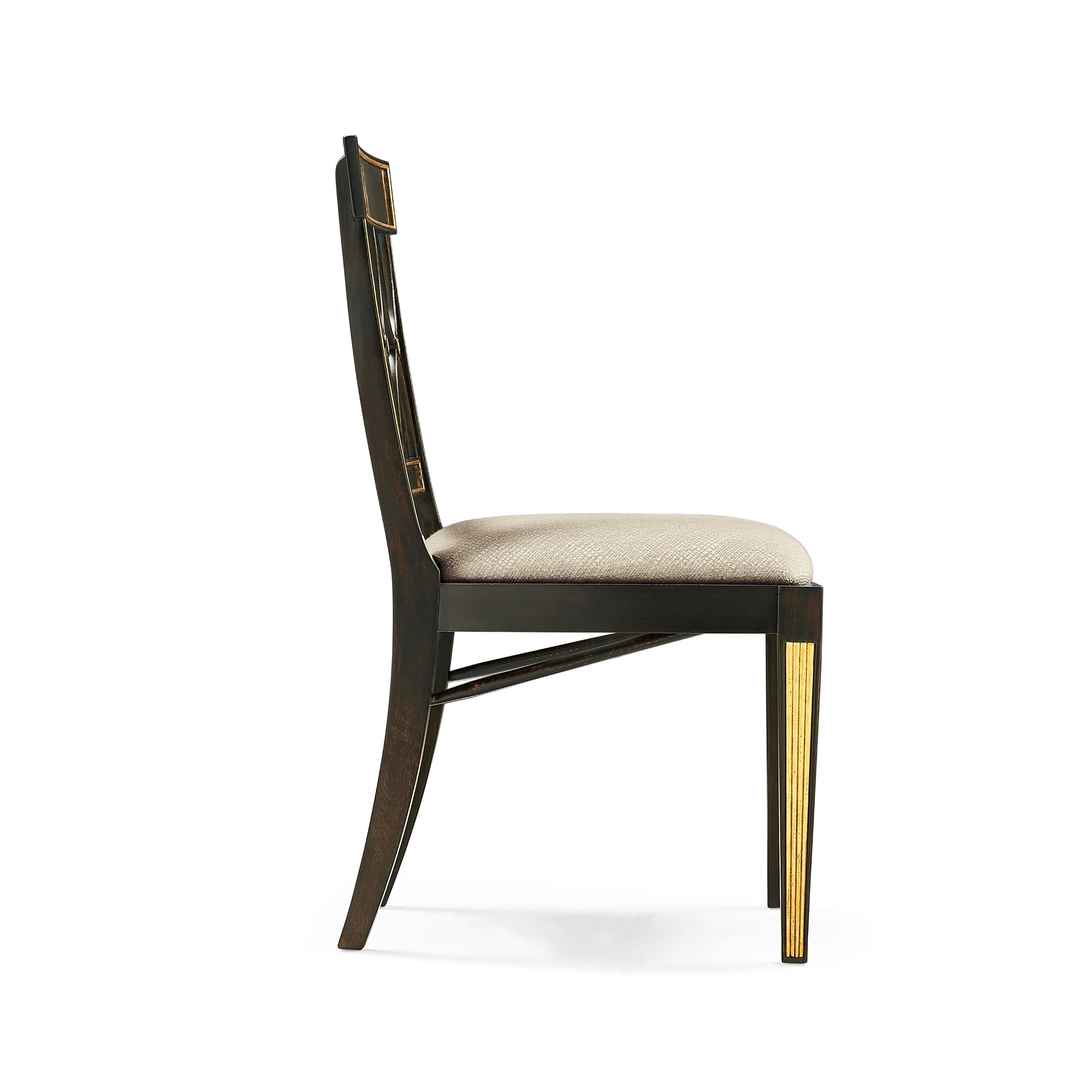 Jonathan Charles Regency Black Curved Back Side Chair
