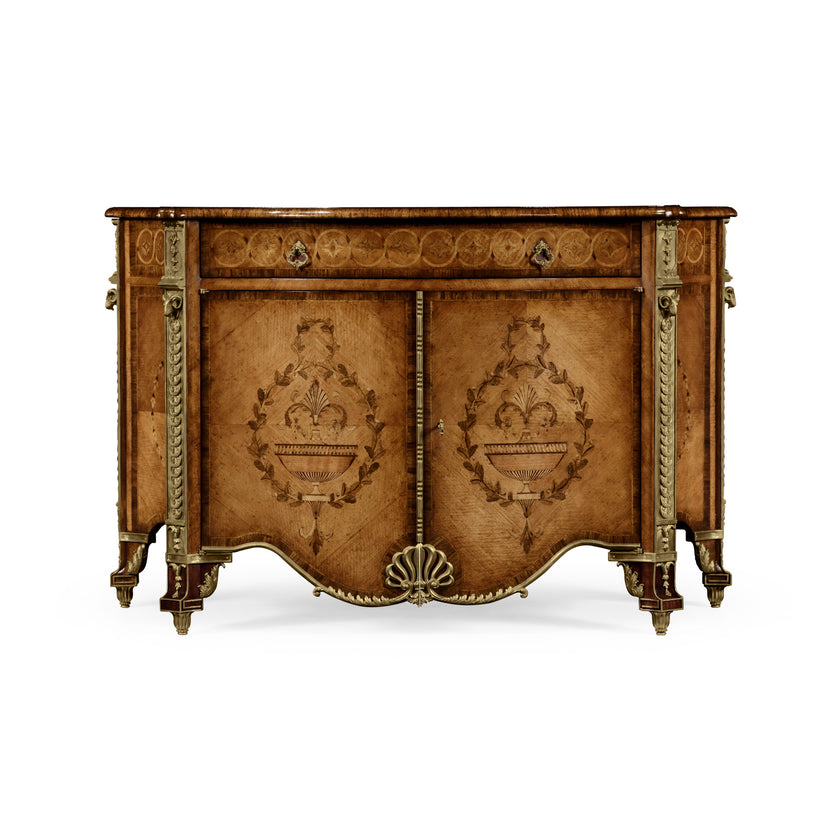 Jonathan Charles Chippendale Style Cabinet Chest Drawers