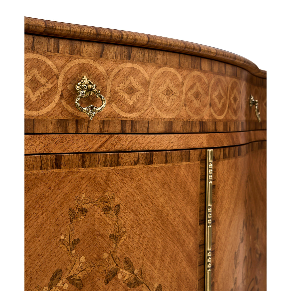 Jonathan Charles Chippendale Style Cabinet Chest Drawers
