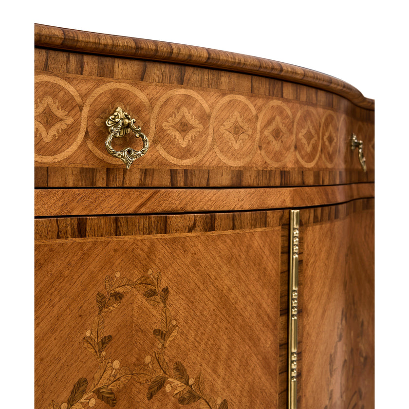 Jonathan Charles Chippendale Style Cabinet Chest Drawers