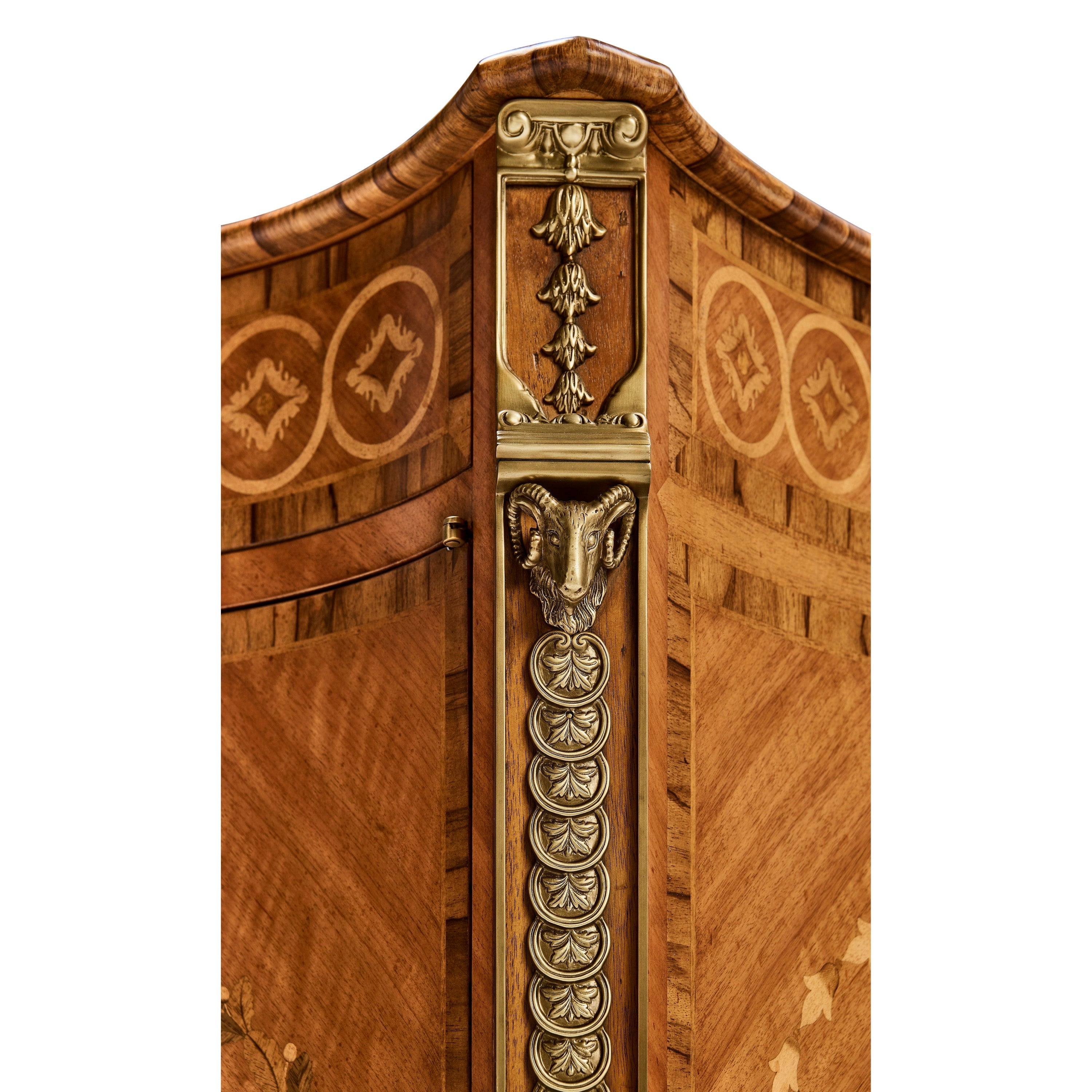 Jonathan Charles Chippendale Style Cabinet Chest Drawers