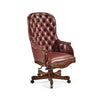 Jonathan Charles Chesterfield Style High Back Desk Chair ( 494396-MAH-L016 )