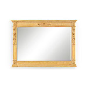 Jonathan Charles Empire Style Gilded Overmantle Mirror ( 494448-GIL )