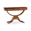 Jonathan Charles Biedermeier Crotch Walnut Side Table ( 494456-CWM )
