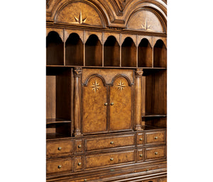 Jonathan Charles Queen Anne Cabinet w/ Mirrored Doors ( 494477-LRO )