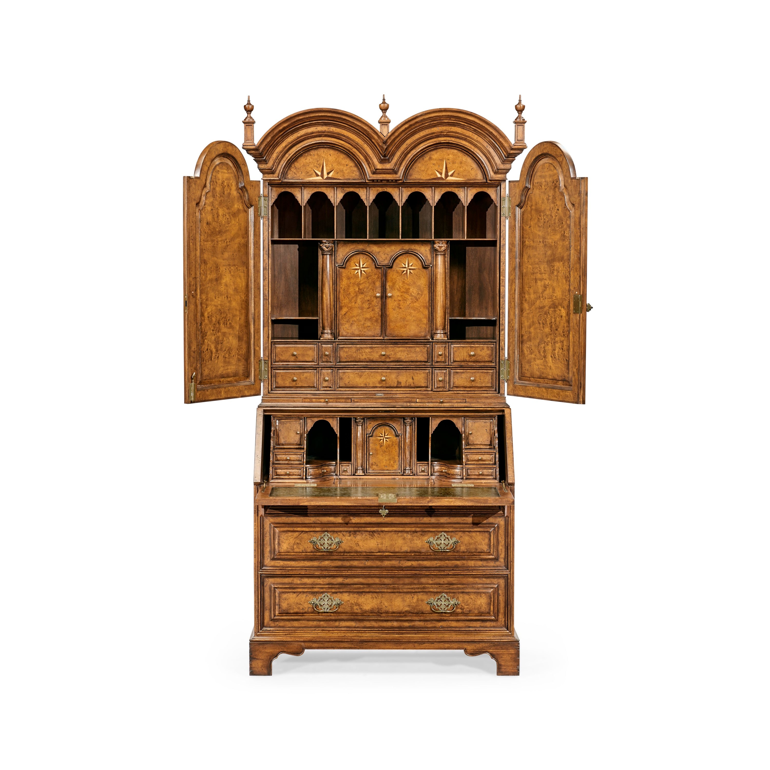 Jonathan Charles Queen Anne Cabinet w/ Mirrored Doors ( 494477-LRO )