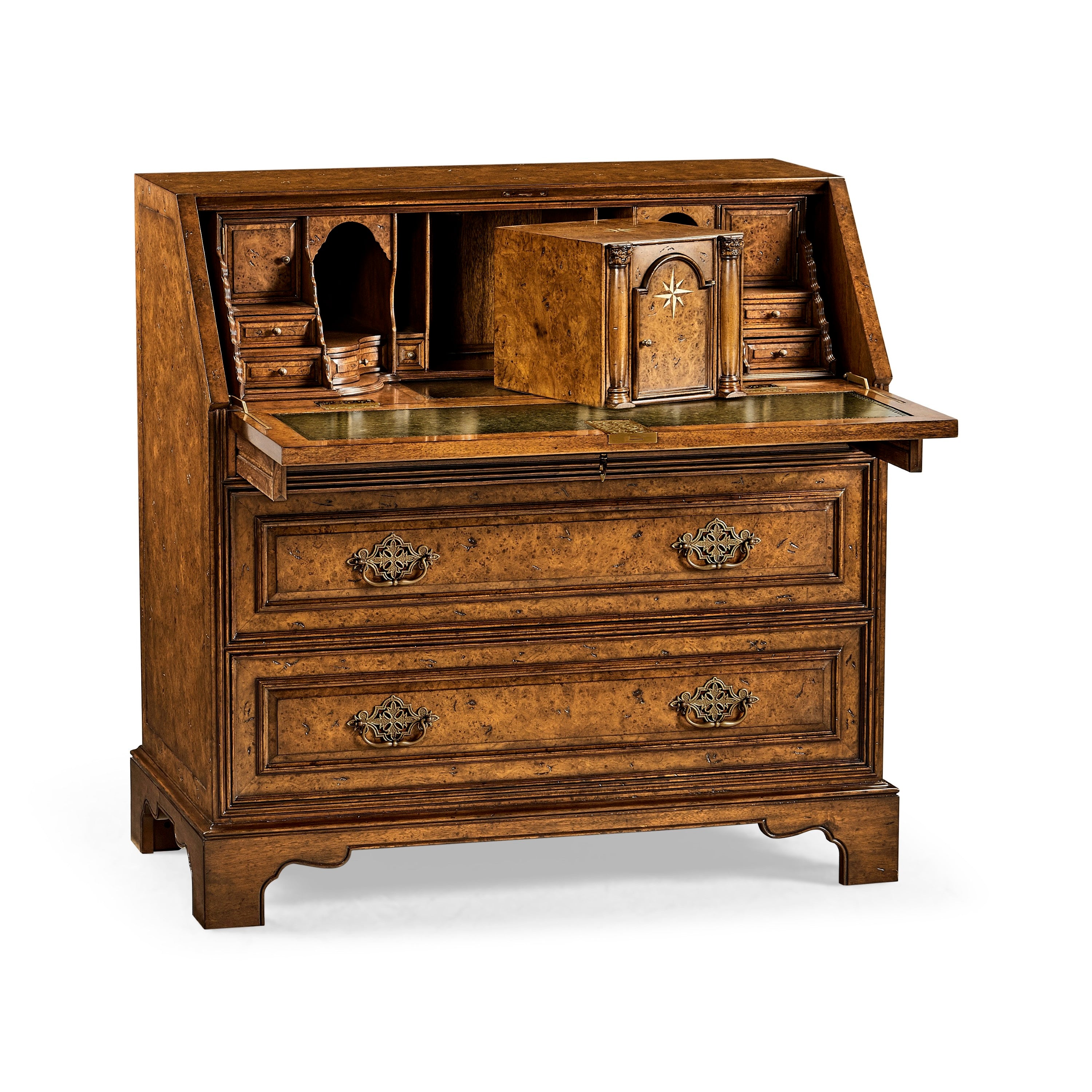 Jonathan Charles Queen Anne Pollard Bureau Cabinet (Base) ( 494556-LRO )