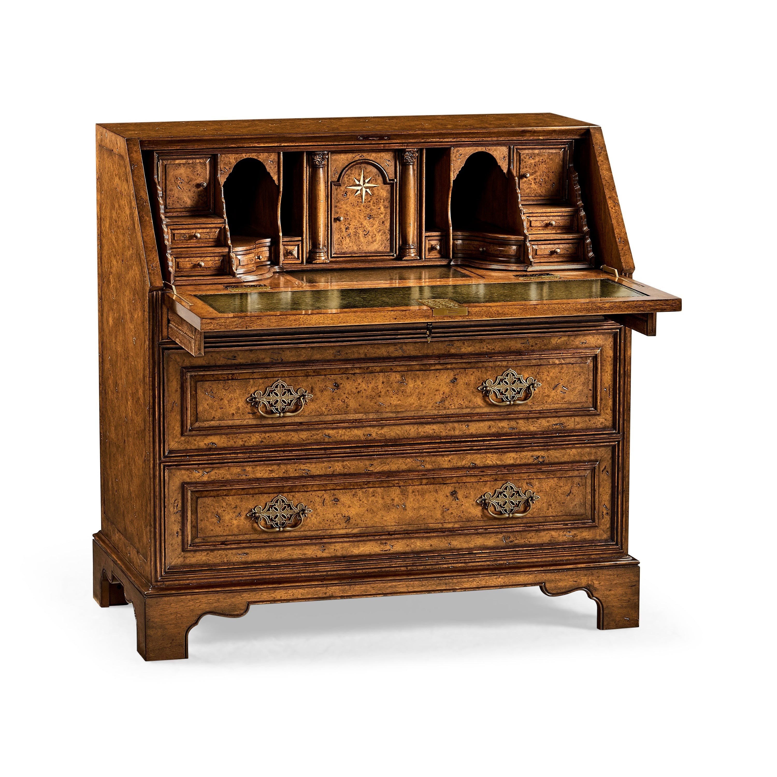 Jonathan Charles Queen Anne Pollard Bureau Cabinet (Base) ( 494556-LRO )