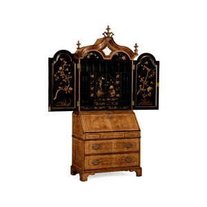Jonathan Charles Queen Anne Chinoiserie Mirrored Doors ( 494482-CWM )