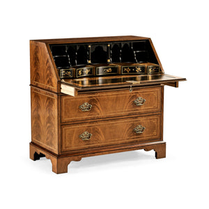 Jonathan Charles Queen Anne Fall Front Walnut Bureau ( 494558-CWM )