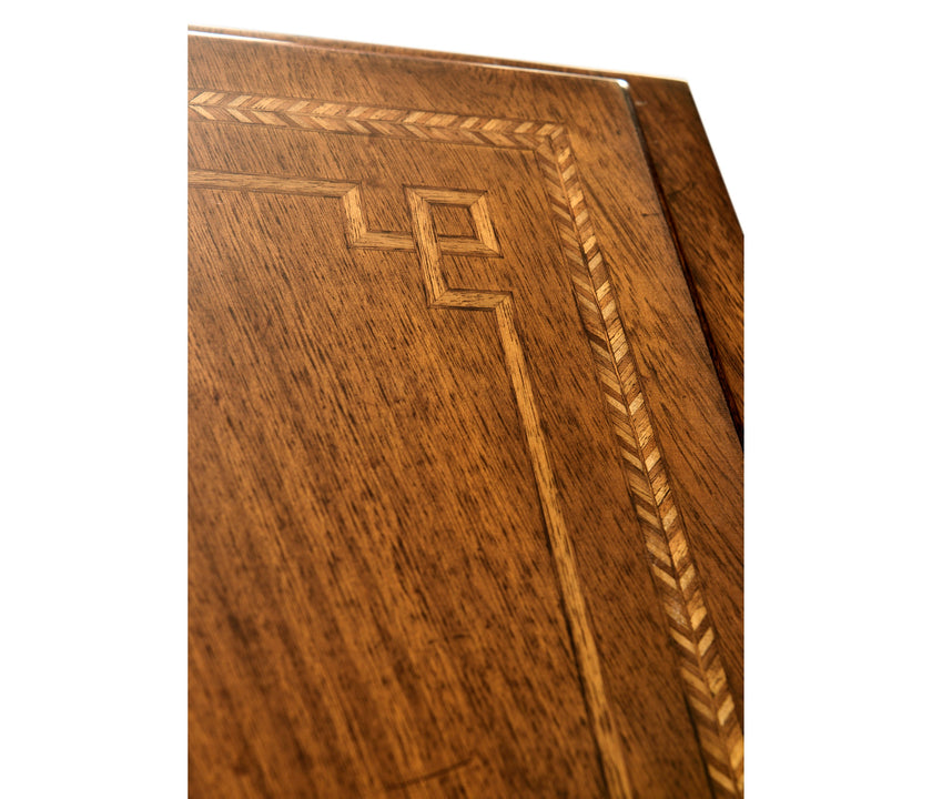 Jonathan Charles Queen Anne Fall Front Walnut Bureau ( 494558-CWM )