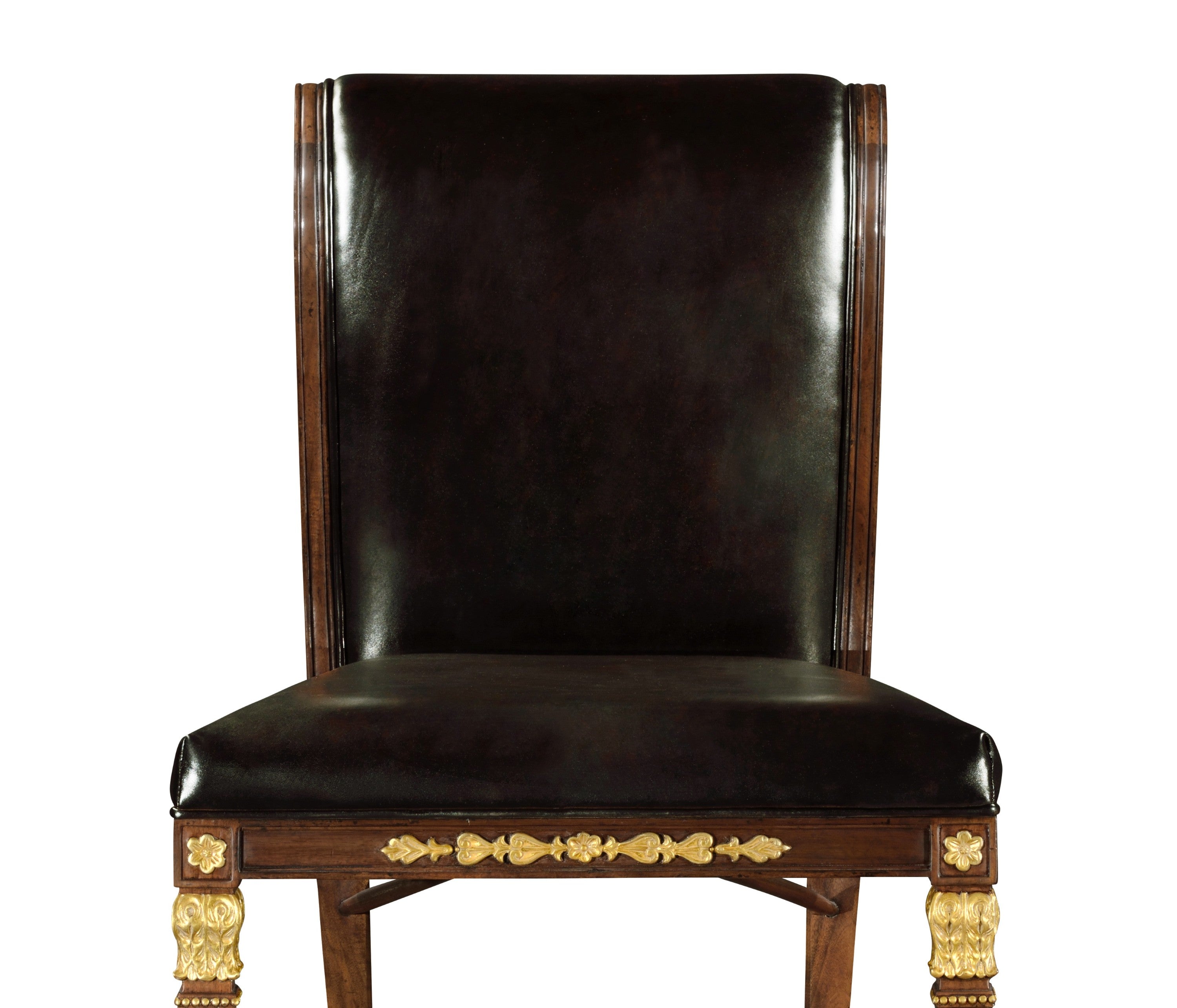 Jonathan Charles Empire Angel Wing Side Chair ( 494590-SC-WAL-L009 )