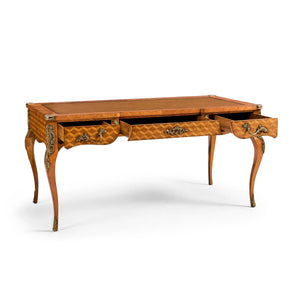 Jonathan Charles Satinwood And Marquetry Bureau Plat ( 494640-SAL )