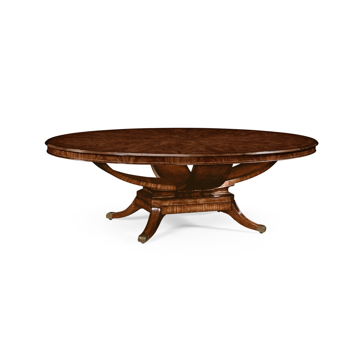 Jonathan Charles 96" Biedermeier Style Oval Dining Table ( 494642-96D-MAH )