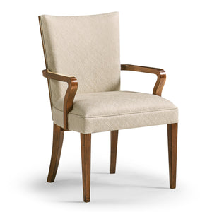 Jonathan Charles Biedermeier Style WalnutDining Arm Chair ( 494808-AC-CWM-F200 )