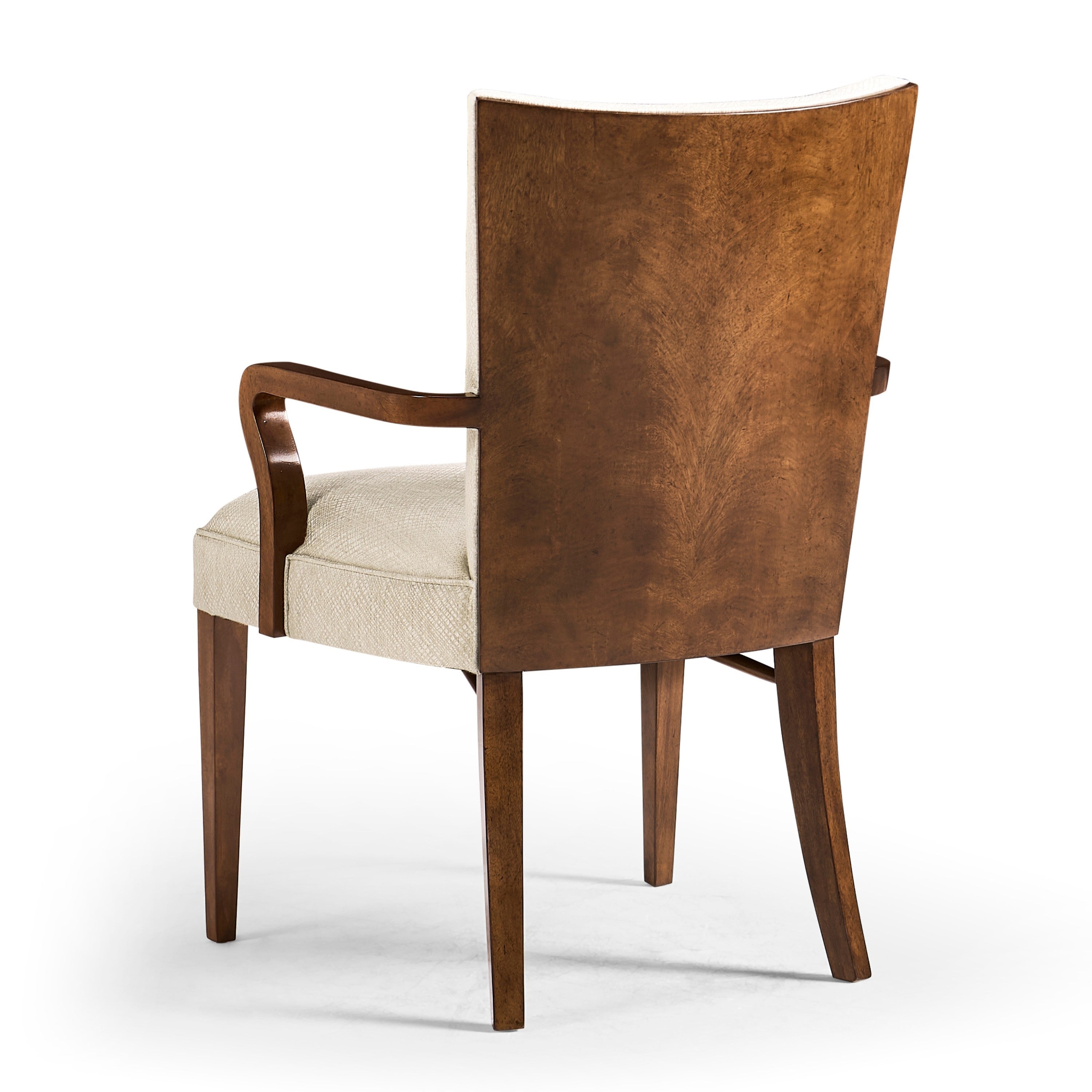 Jonathan Charles Biedermeier Style WalnutDining Arm Chair ( 494808-AC-CWM-F200 )