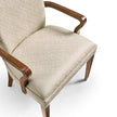 Jonathan Charles Biedermeier Style WalnutDining Arm Chair ( 494808-AC-CWM-F200 )
