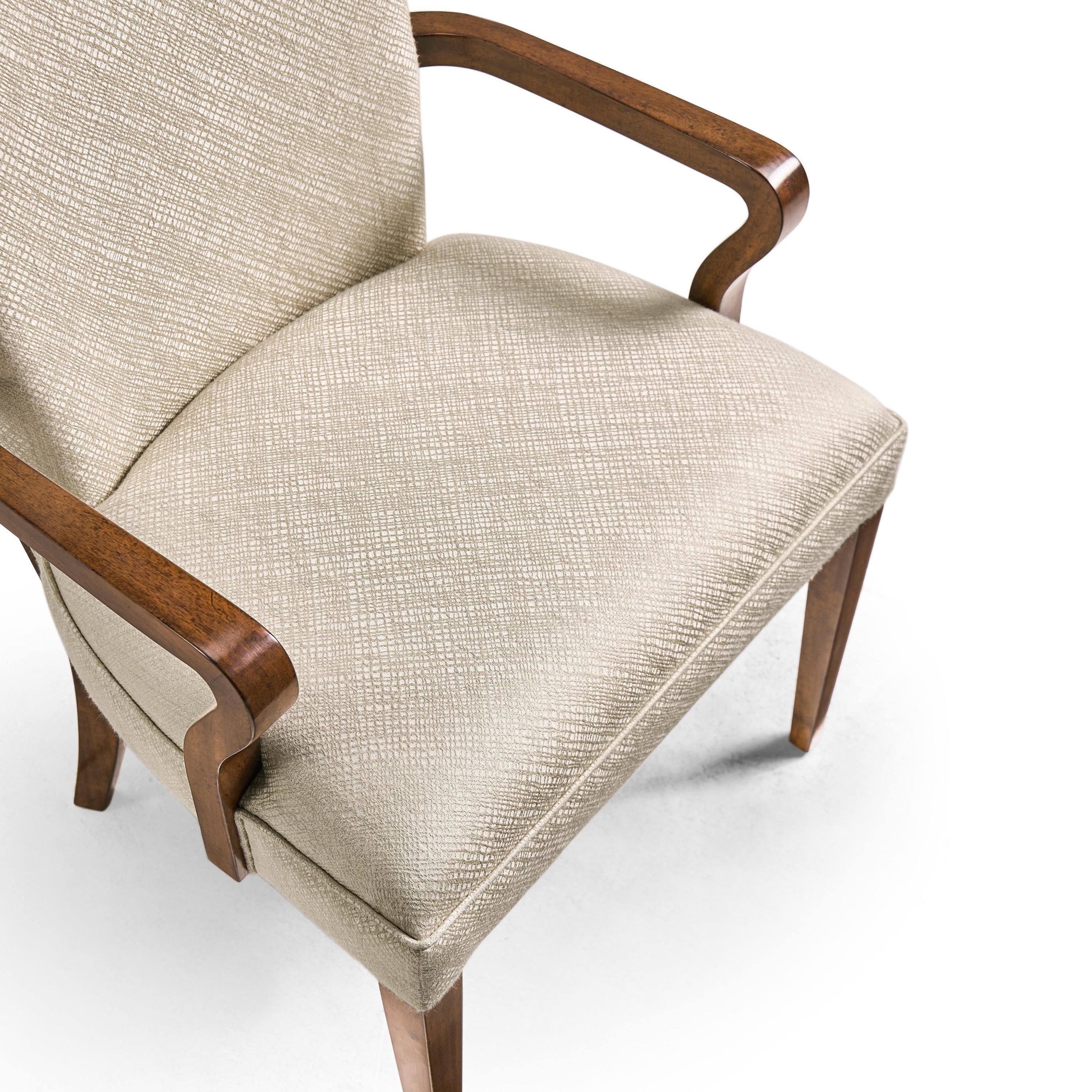 Jonathan Charles Biedermeier Style WalnutDining Arm Chair ( 494808-AC-CWM-F200 )