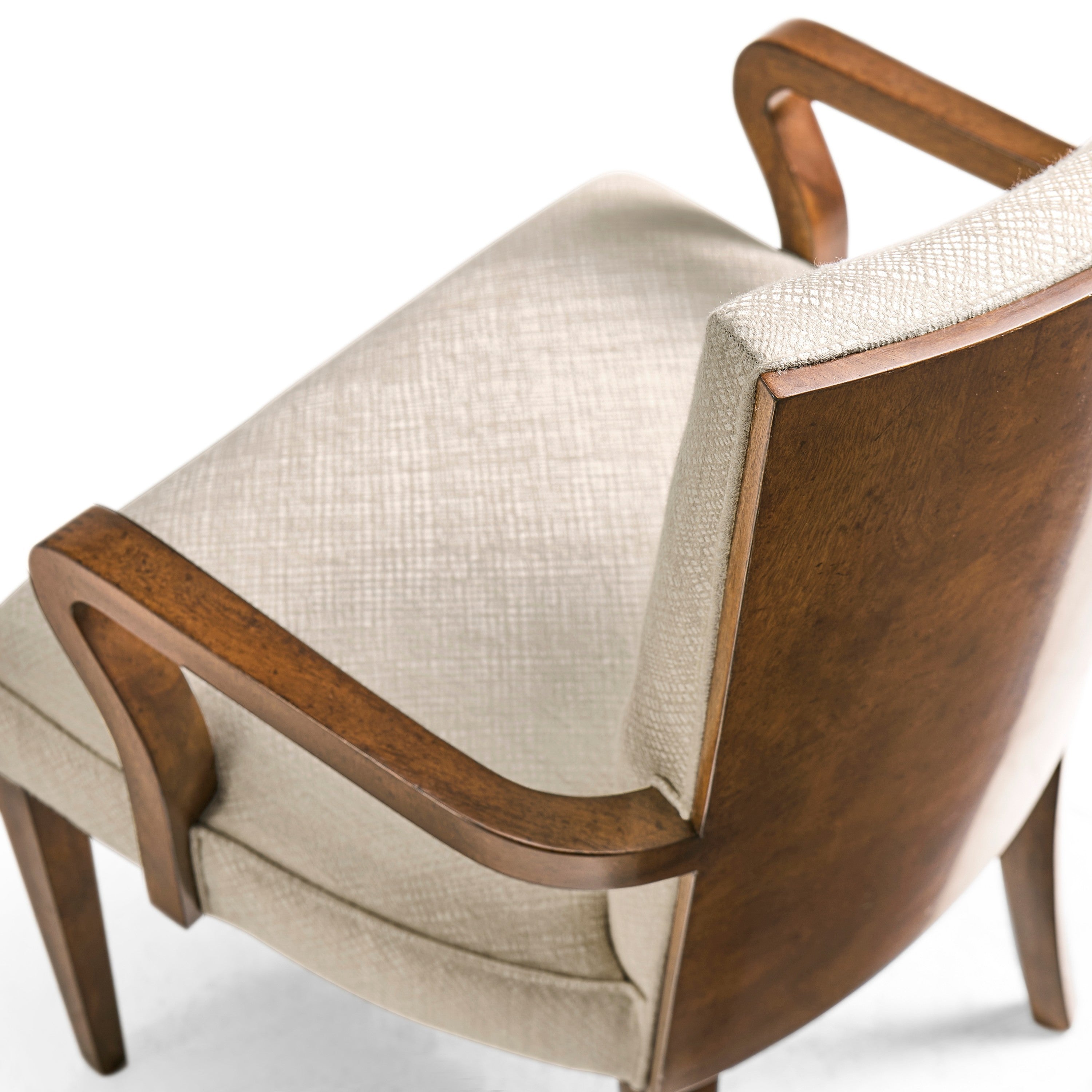 Jonathan Charles Biedermeier Style WalnutDining Arm Chair ( 494808-AC-CWM-F200 )