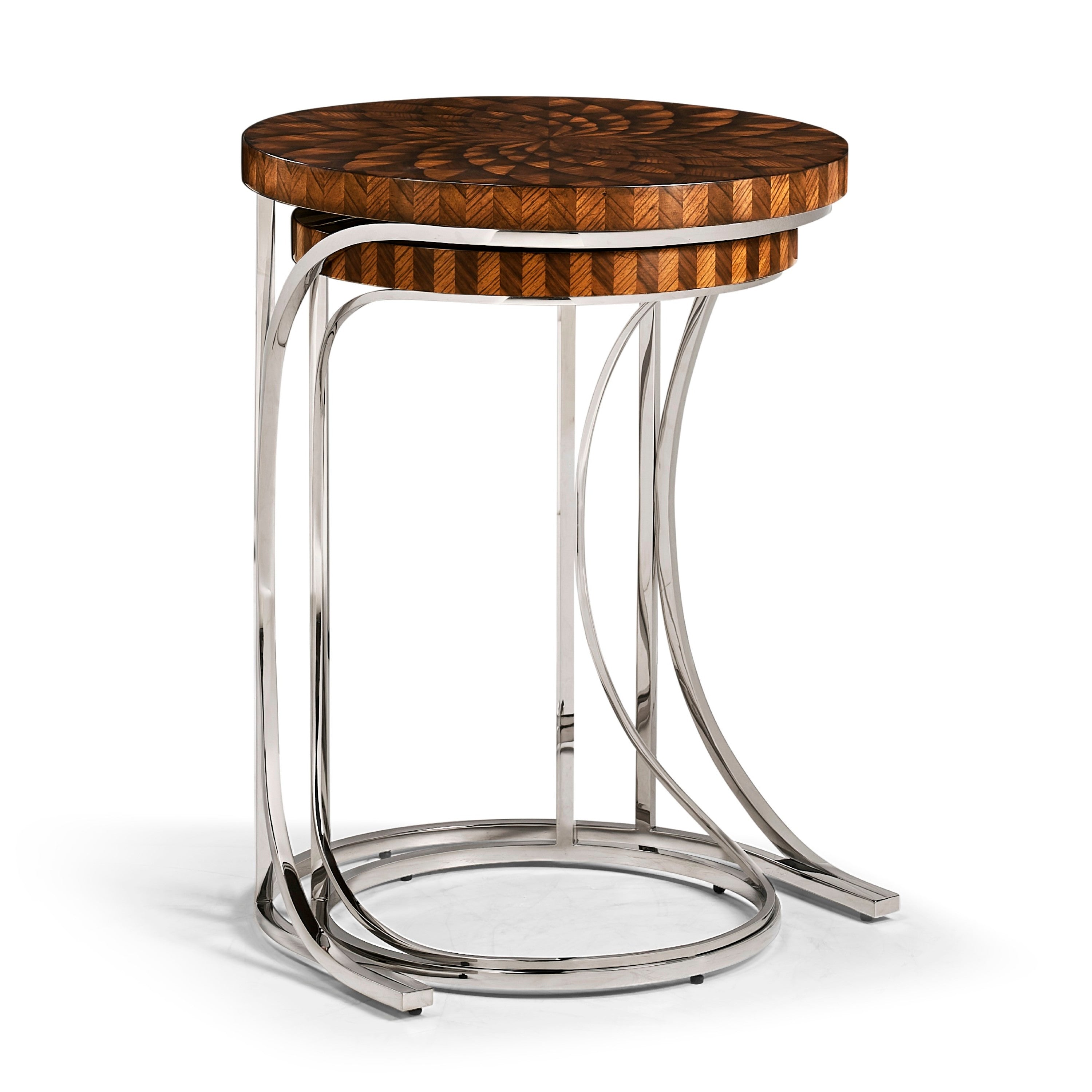 Jonathan Charles Feather Inlay Nest of Tables ( 494959-ZEB )