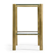 Jonathan Charles Brass & Glass End Table ( 494975-LAB )