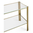 Jonathan Charles Brass & Glass End Table ( 494975-LAB )