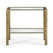 Jonathan Charles Brass & Glass End Table ( 494975-LAB )