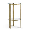 Jonathan Charles Cosmo Antique Brass Drinks Table ( 494976-LAB )