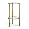 Jonathan Charles Cosmo Antique Brass Drinks Table ( 494976-LAB )