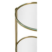 Jonathan Charles Cosmo Antique Brass Drinks Table ( 494976-LAB )