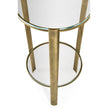 Jonathan Charles Cosmo Antique Brass Drinks Table ( 494976-LAB )