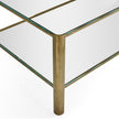 Jonathan Charles Cosmo Antique Brass Cocktail Table ( 494977-LAB )
