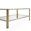 Jonathan Charles Cosmo Antique Brass Cocktail Table ( 494977-LAB )