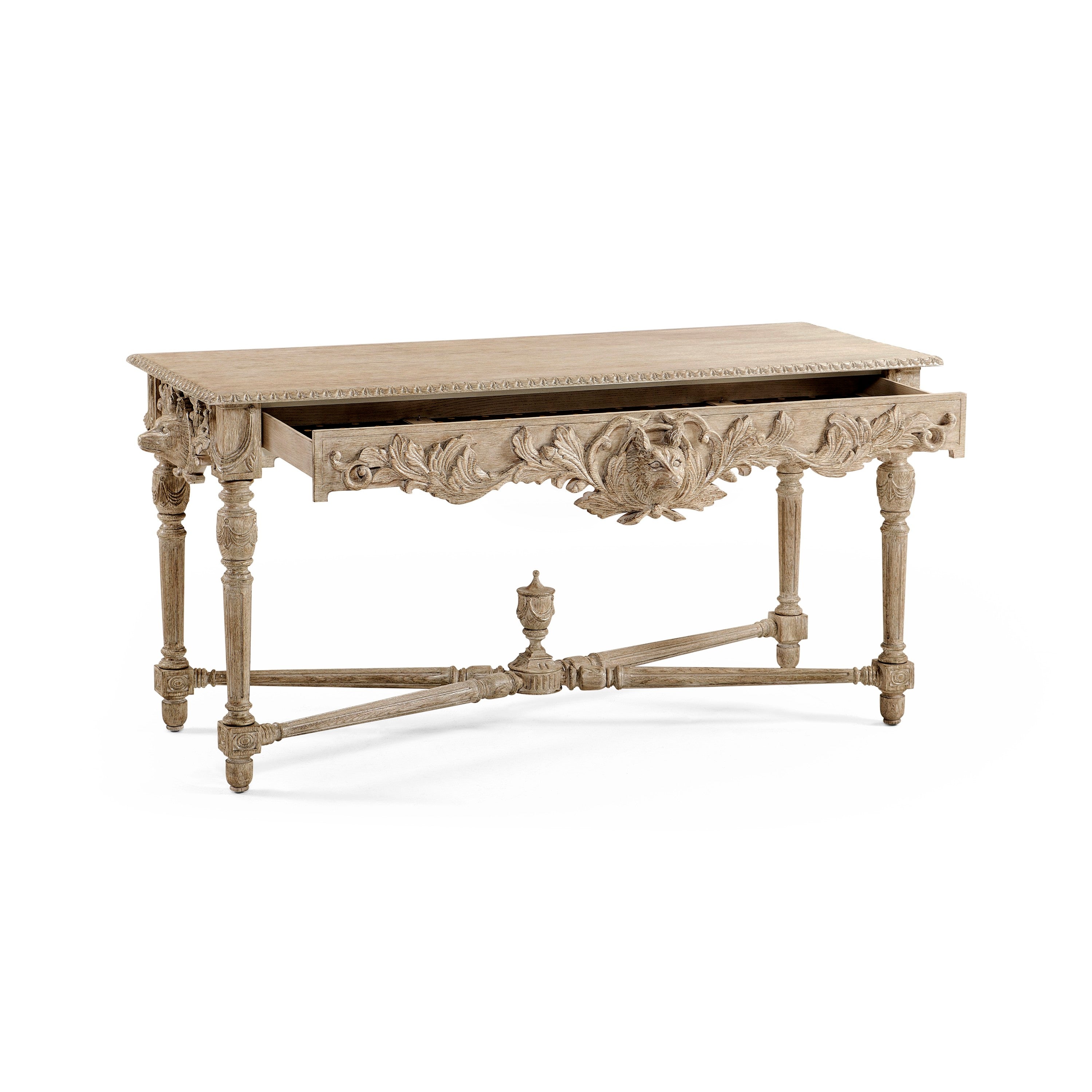 Jonathan Charles Godwyn Grey Oak Console Table ( 530029-GYO )