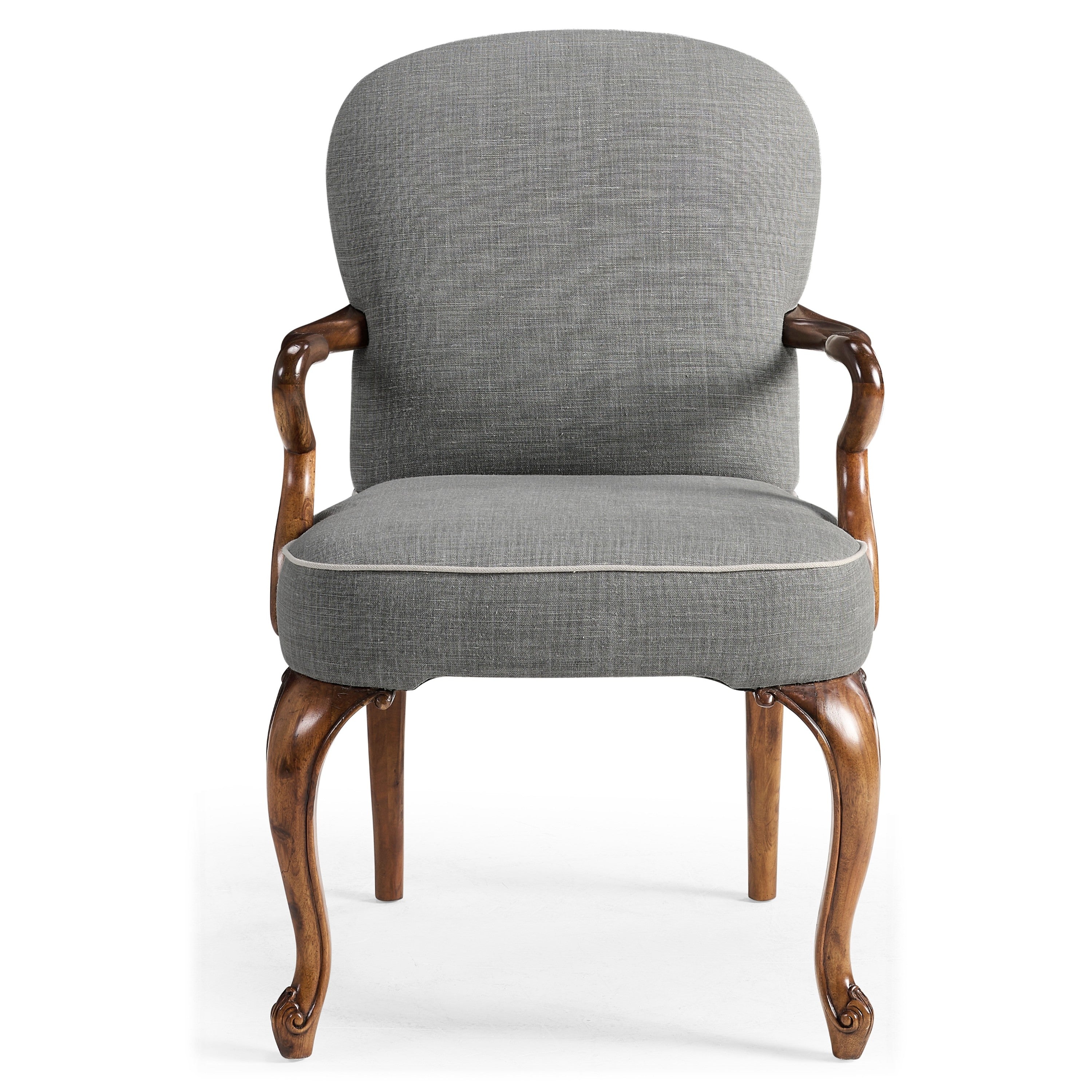 Jonathan Charles Gunby Grey Fruitwood Dining Arm Chair ( 530010-AC-GFA )