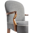 Jonathan Charles Gunby Grey Fruitwood Dining Arm Chair ( 530010-AC-GFA )