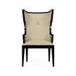 Jonathan Charles Greek Design Biedermeier Black Arm Chair ( 495047-AC-BLA-F001 )