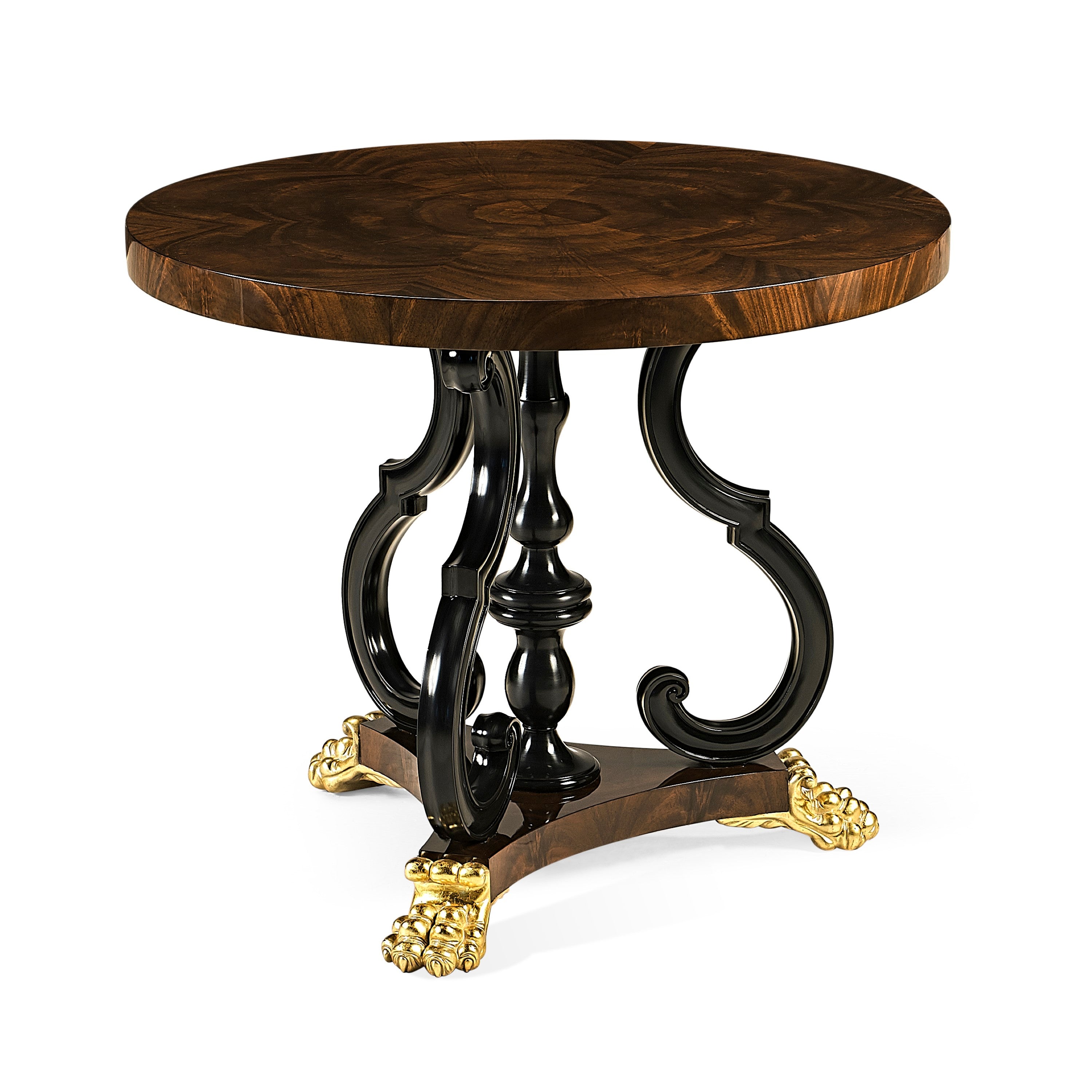 Jonathan Charles Mahogany Centre Table - Lions Paw Feet