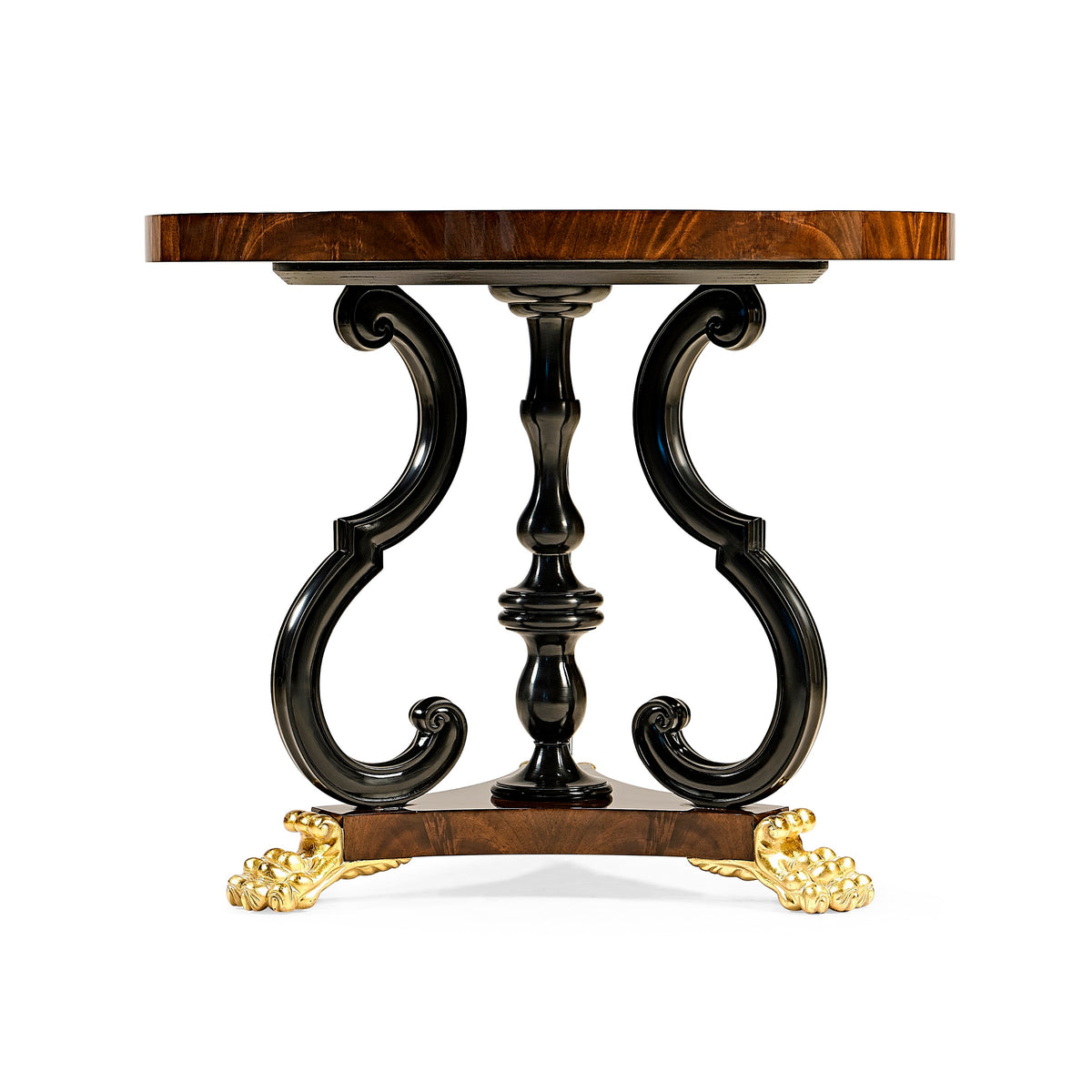 Jonathan Charles Mahogany Centre Table - Lions Paw Feet