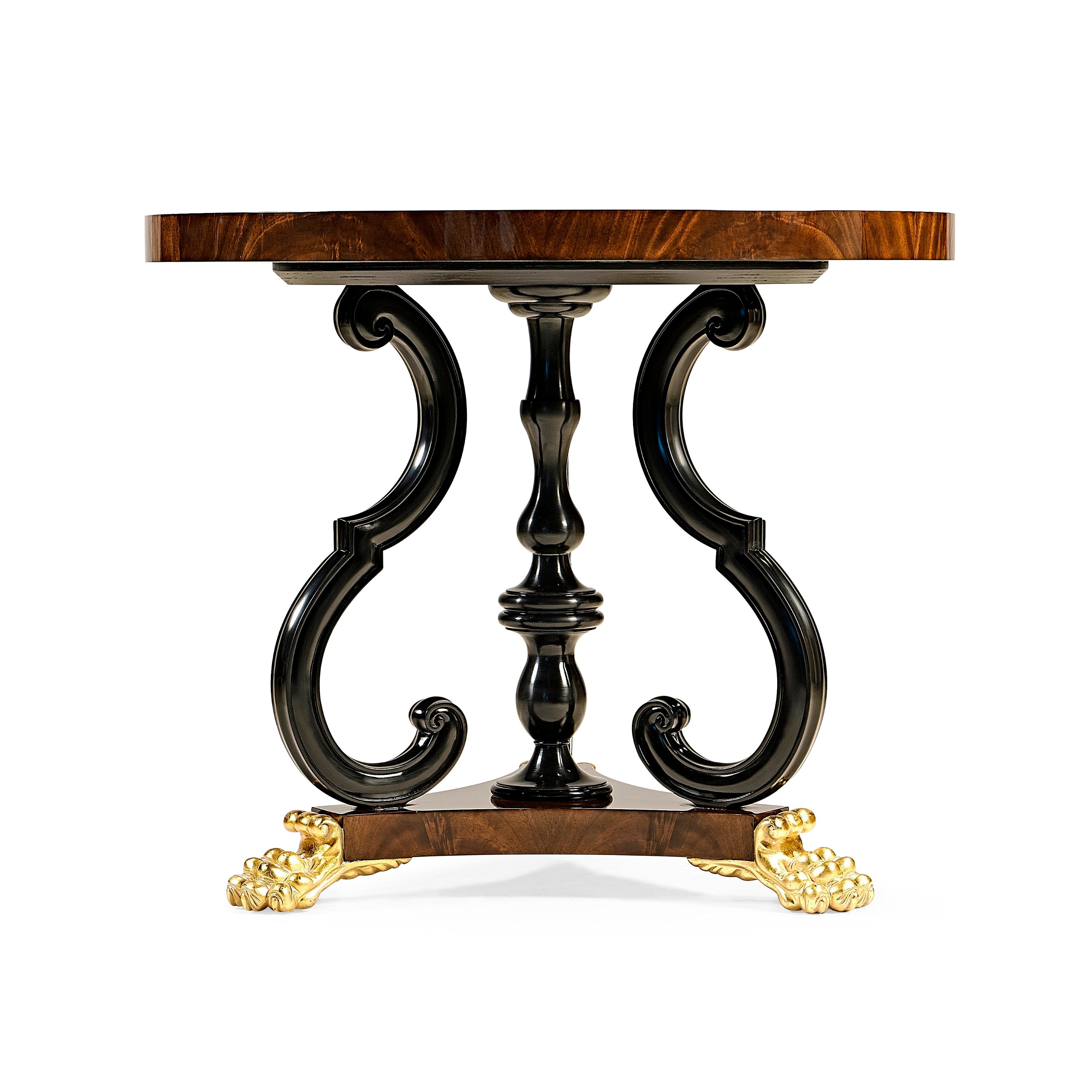 Jonathan Charles Mahogany Centre Table - Lions Paw Feet