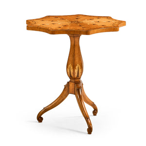 Jonathan Charles Finely Inlaid Lamp Table w/ Nine Sided Top ( 495074-SAL )