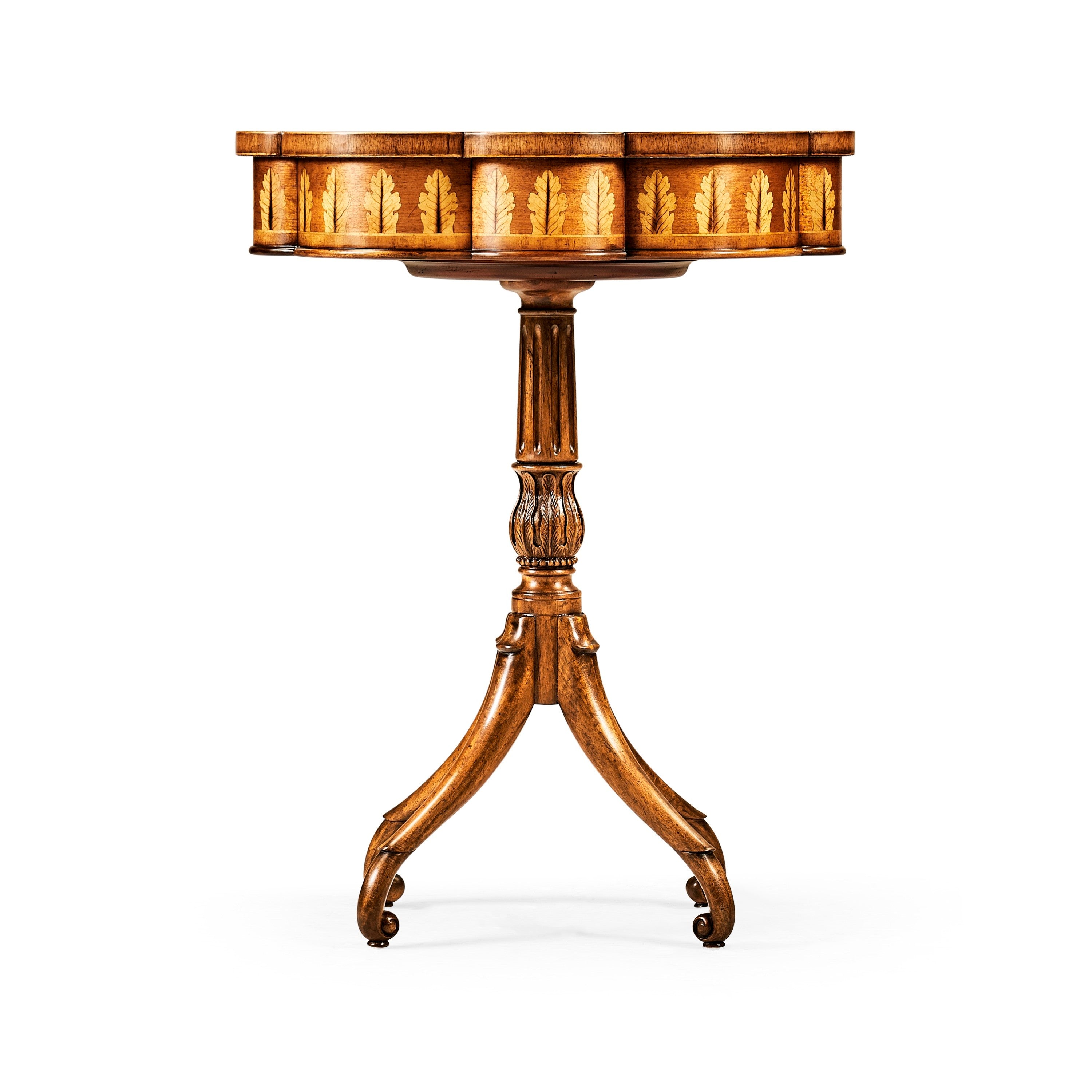 Jonathan Charles Sheraton Style Lobed Work Box ( 495091-SAL )