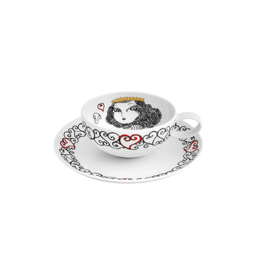 Vista Alegre Rainhas De Portugal Tea Cup and Saucers - Set of 6