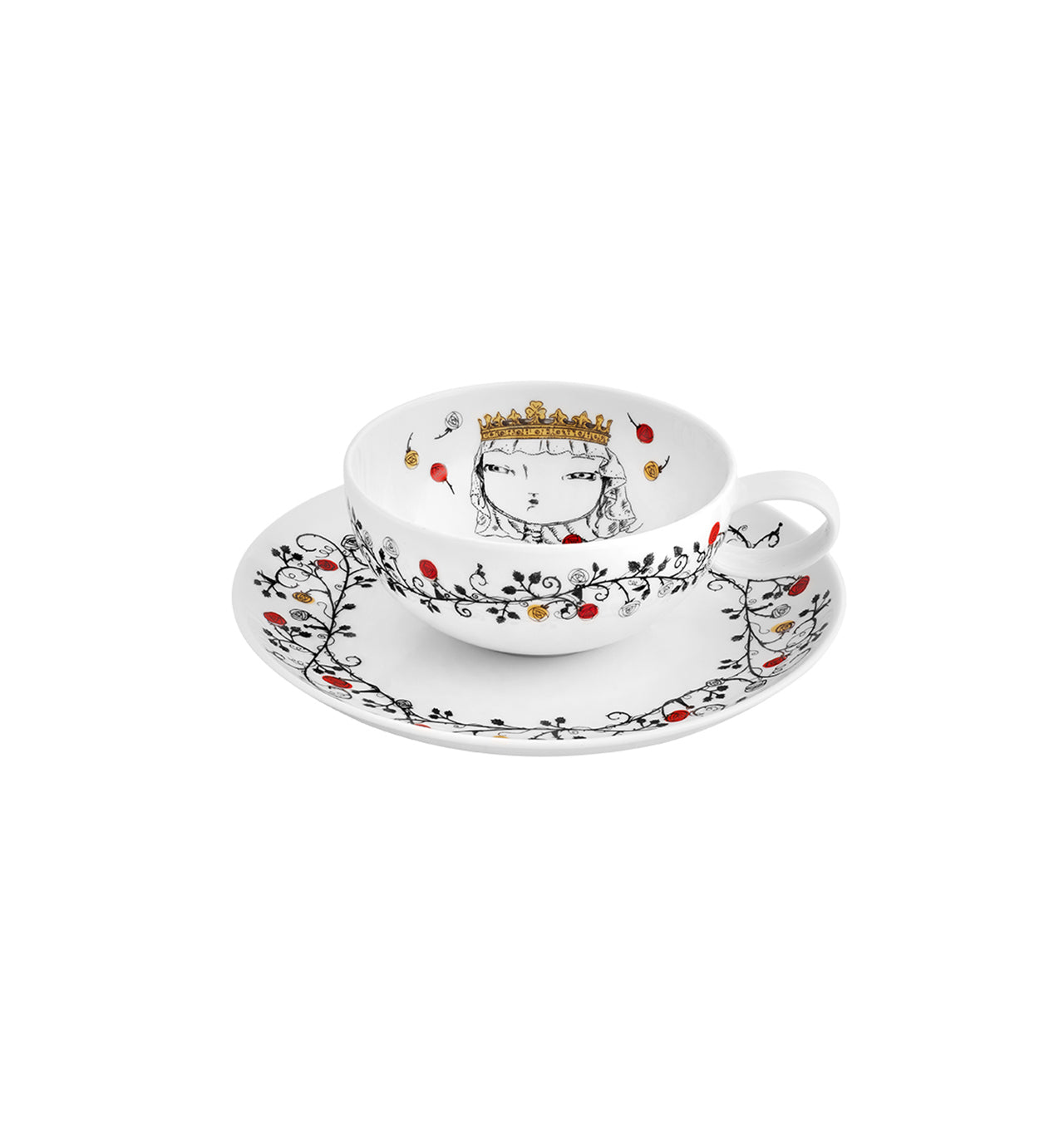 Vista Alegre Rainhas De Portugal Tea Cup and Saucers - Set of 6