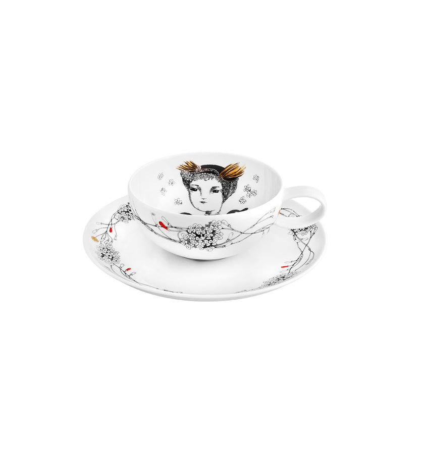Vista Alegre Rainhas De Portugal Tea Cup and Saucers - Set of 6