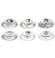Vista Alegre Rainhas De Portugal Tea Cup and Saucers - Set of 6
