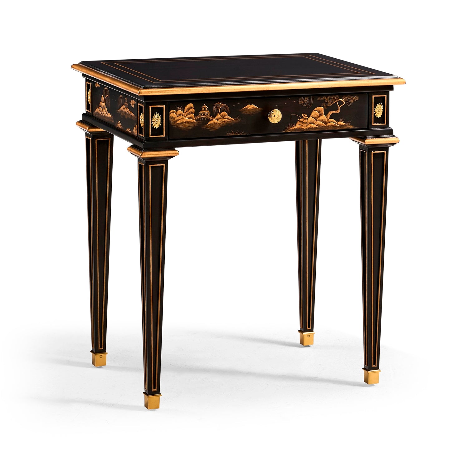 Jonathan Charles Chinoiserie Style Bedside Table ( 495352-EBF )