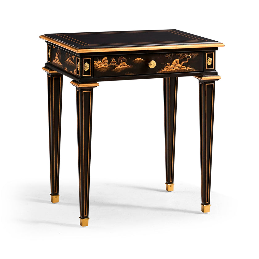 Jonathan Charles Chinoiserie Style Bedside Table ( 495352-EBF )