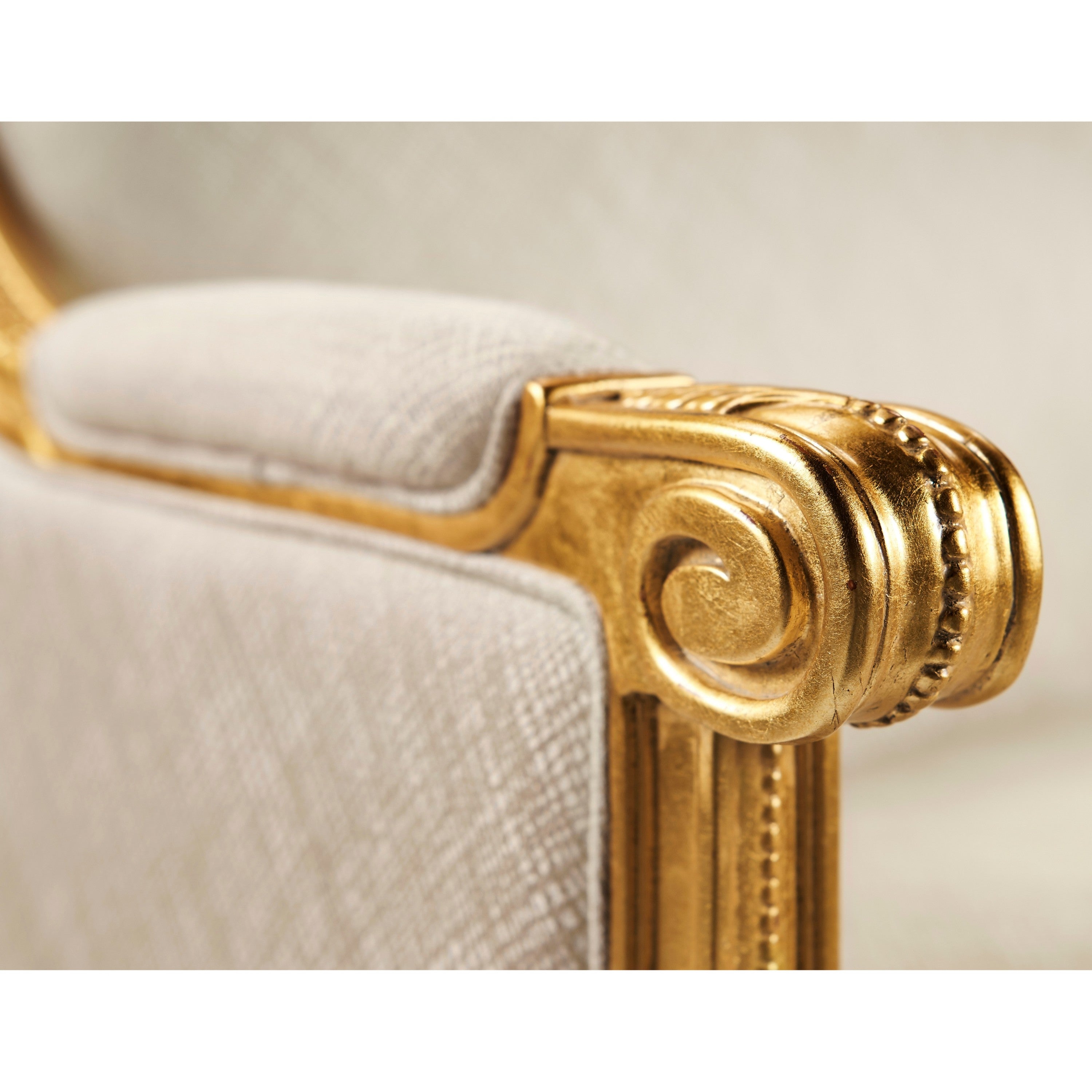 Jonathan Charles Versailles Gold Leaf Two-Seater Sofa ( 495426-GIL-F200 )