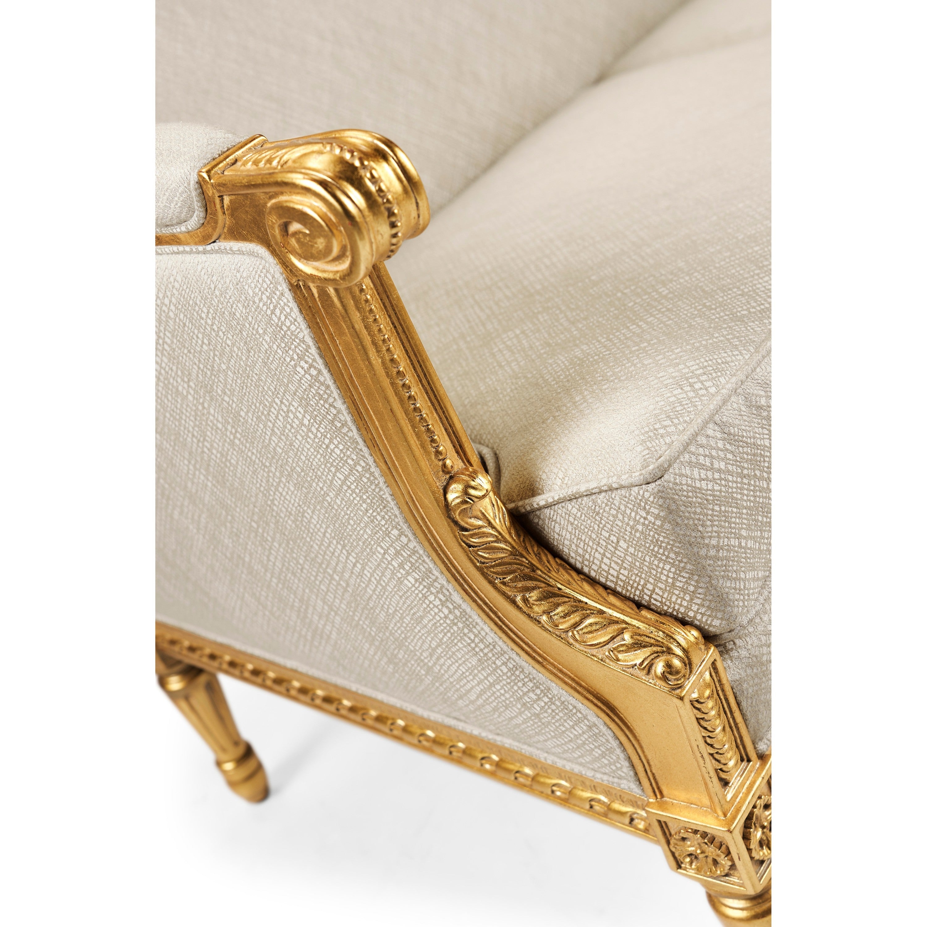 Jonathan Charles Versailles Gold Leaf Two-Seater Sofa ( 495426-GIL-F200 )
